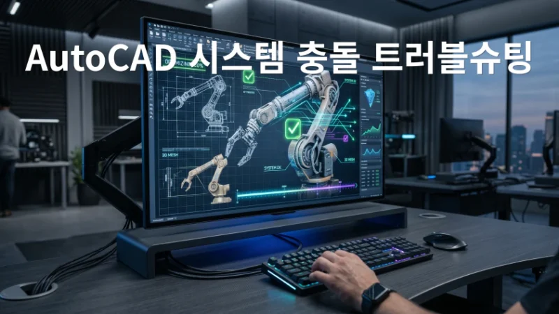 AutoCAD 시스템 충돌(Fatal Error) 트러블슈팅 및 도면 최적화