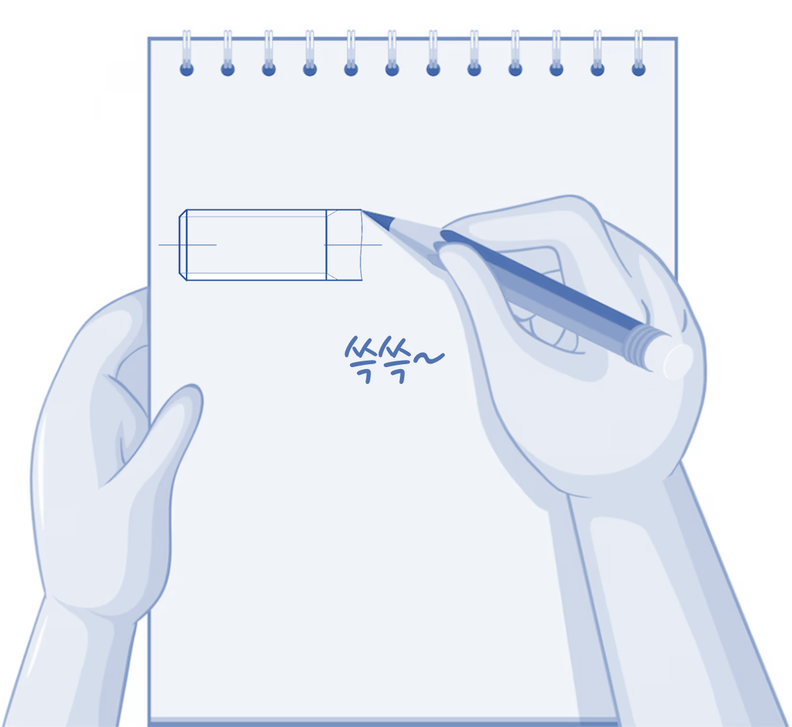 수나사와 암나사의 도법