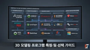 파라메트릭에서 다이렉트까지 – 3D 모델링 프로그램 특징 및 선택 가이드