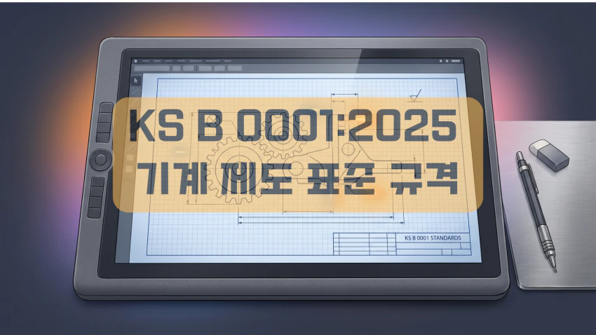 KS B 0001:2025 기계 제도 표준 규격 썸네일