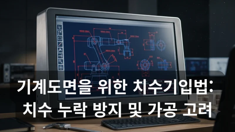 기계도면을 위한 치수기입법
