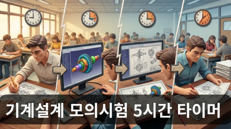 기계설계 모의시험 5시간 타이머