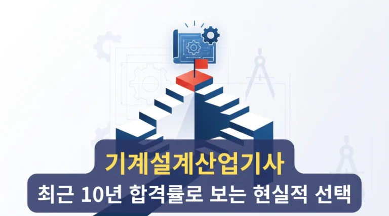 기계설계산업기사, 기사로 넘어가야 할까? — 최근 10년 합격률로 보는 현실적 선택 2 기계설계산업기사 합격률로 보는 전망