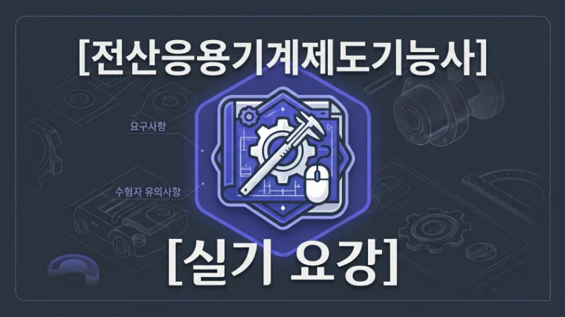 국가기술자격 실기 시험 – 전산응용기계제도기능사 시험 요강