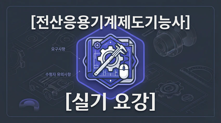 전산응용기계제도기능사 실기 요강