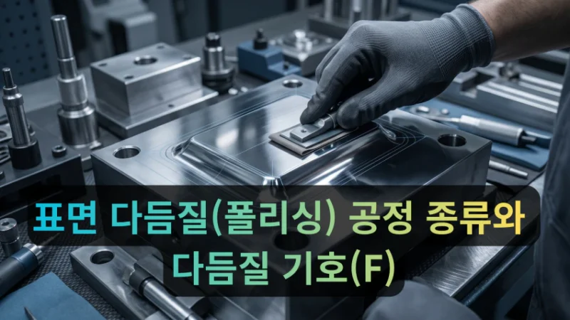 표면 다듬질(폴리싱) 공정 종류와 다듬질 기호(F)