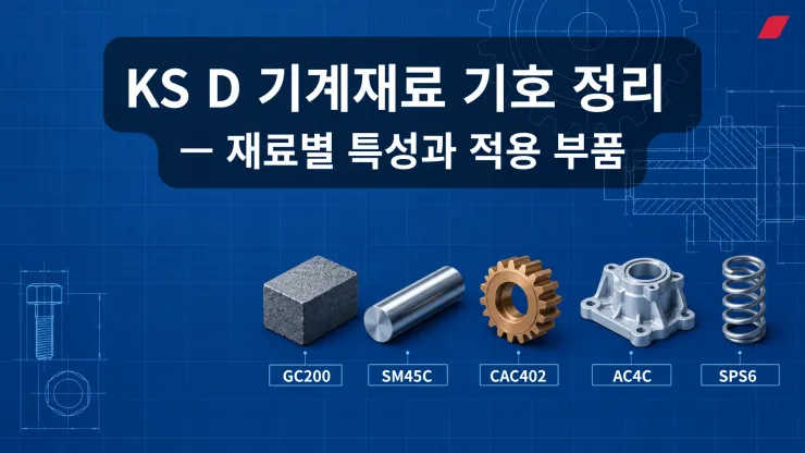KS D 기계재료 기호 정리 — 재료별 특성과 적용 부품