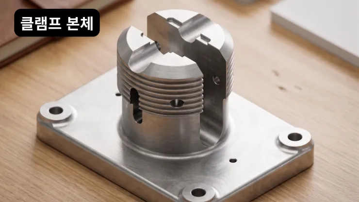 더블 클램프 본체 형상