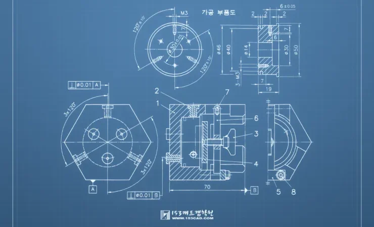 [투상 연습] 드릴지그
