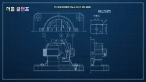 전산응용기계제도기능사_출제문제_더블클램프