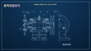 전산응용기계제도기능사_출제문제_동력전달장치